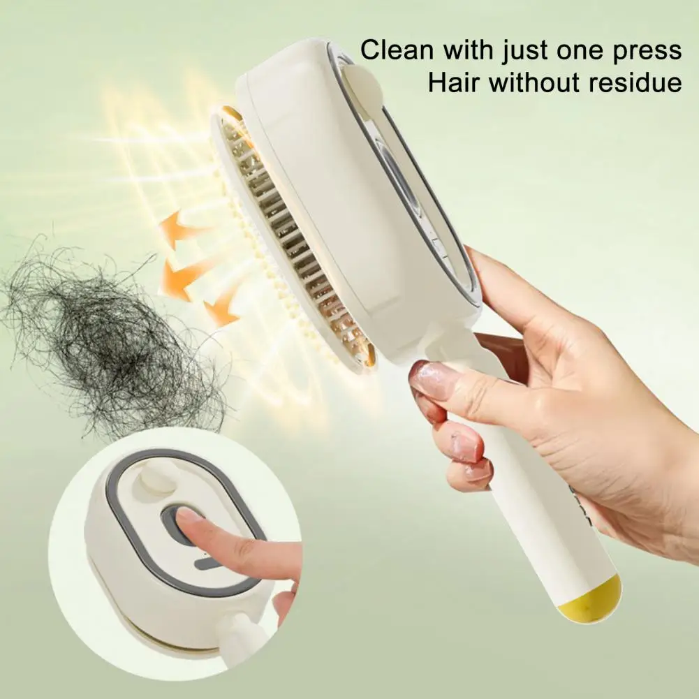 Electric Spray Hair Brush 2-In-1 Misting Hair Brush with Water Spray Reduce Frizz Anti-Static Retractable Steam Massage Comb